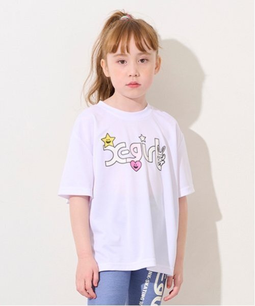 グランドセール 漫画 X-girl キラッキーウォーターギミック半袖T tシャツ Stages アイドル