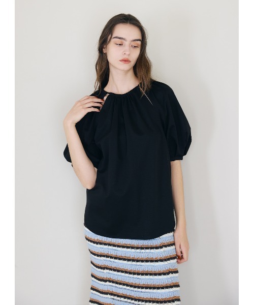 COEL（コエル） tシャツ ネックギャザートップス レディース