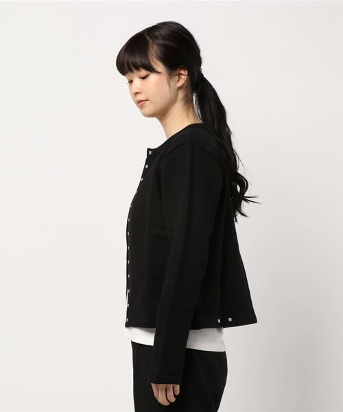 アニエス・ベー　カーディガン　黒　３ agnes b. 「agnes b.」 カーディガン 3 ブラック レディース