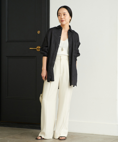 plage フード付シャツ plage ブラウス シャツ Linen Big レディース : ZOZOTOWN Yahoo