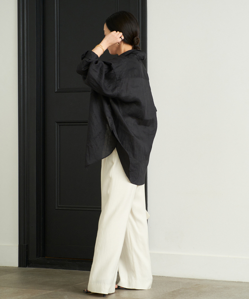 plage ブラウス シャツ Linen Big レディース : ZOZOTOWN Yahoo
