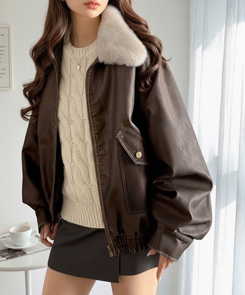 mily bilet ブルゾン アウター 「mily bilet」ヴィンテージ ライク