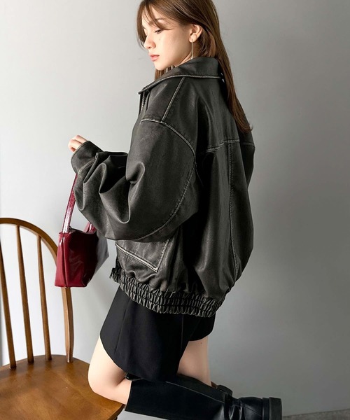 mily bilet ブルゾン アウター 「mily bilet」取り外し可ティペット 
