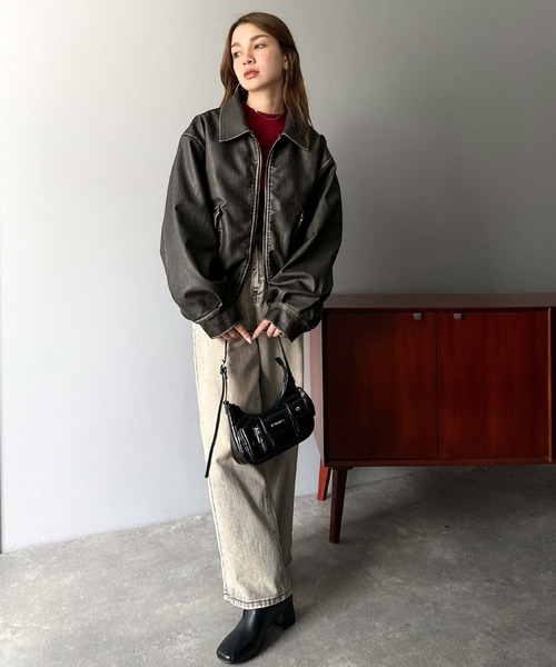 mily bilet ブルゾン アウター 「mily bilet」取り外し可ティペット
