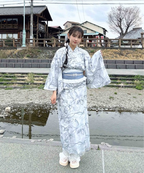 AS KNOW AS（アズノゥアズ） 浴衣 ○レースデザイン浴衣 3点セット