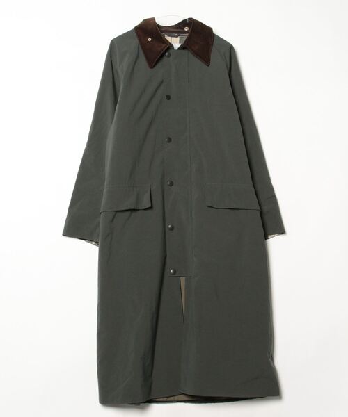 週末セール！Barbour コート　レディース Barbour（バブアー） ステンカラーコート 38 カーキ レディース