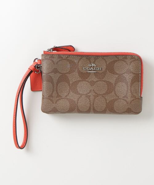 【特別訳あり特価】 「COACH」 COACH ポーチ ZOZOTOWN : レディース ブラウン - バッグ