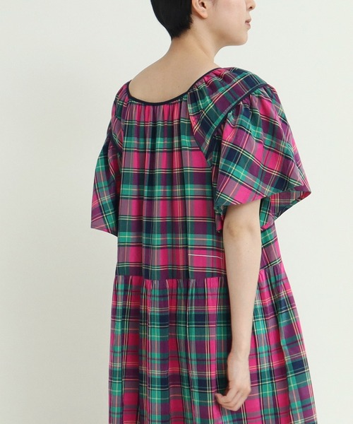 【25AW一回着用】CHILD WOMAN マドラスチェックワンピース CHILD WOMAN（チャイルドウーマン） ワンピース マドラスチェック