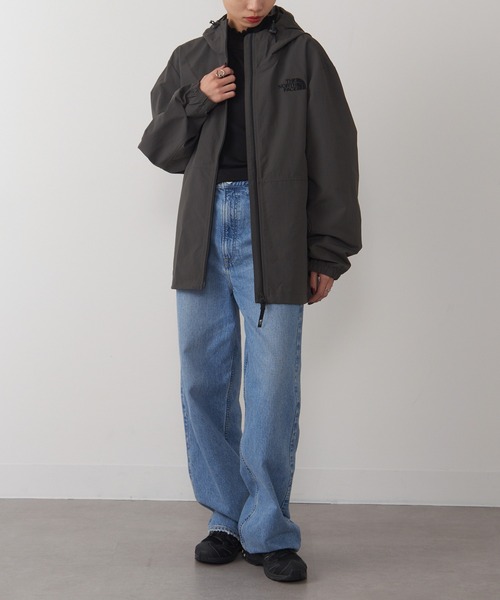 セール韓国限定★THE NORTH FACE マウンテンパーカー ベージュ M 海外限定✨ノースフェイス NEWマウンテンパーカー ベージュ×黒