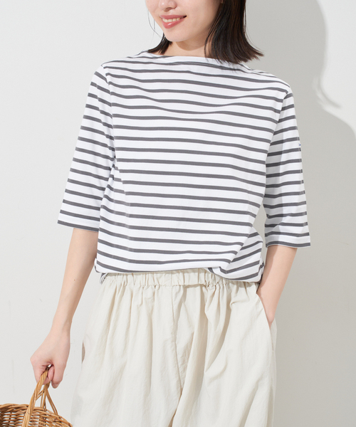 tシャツ ORCIVAL/オーシバル ゴブソデボーダーTEE #ORC0136 レディース