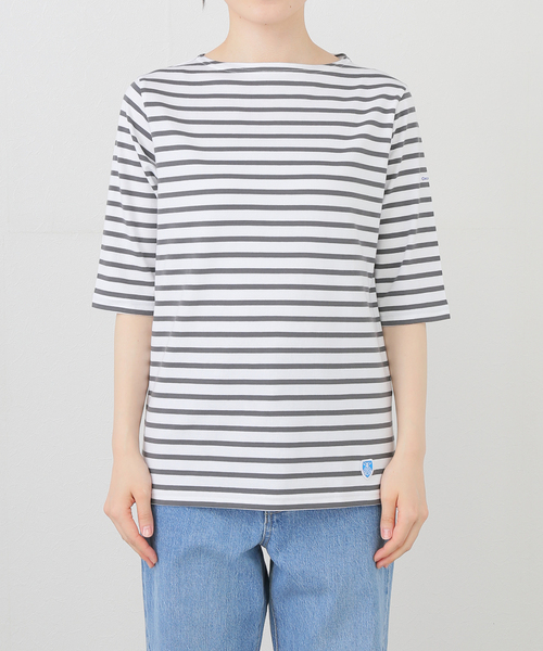 tシャツ ORCIVAL/オーシバル ゴブソデボーダーTEE #ORC0136 レディース ORCIVAL tシャツ ORCIVAL/オーシバル ゴブソデボーダーTEE