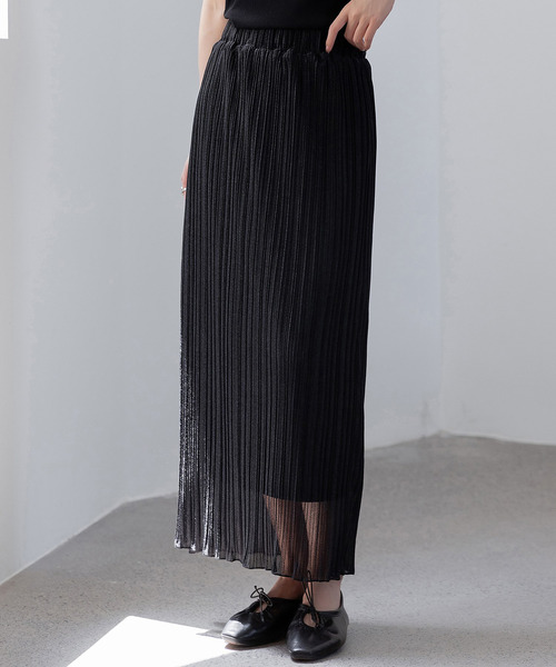 CRANK Frill pleated midi skirt スカート プリーツ CRANK Frill pleated midi skirt