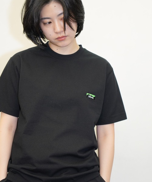 NANGA tシャツ / ナンガ ECO HYBRID BOX LOGO EMBROIDERY TEE