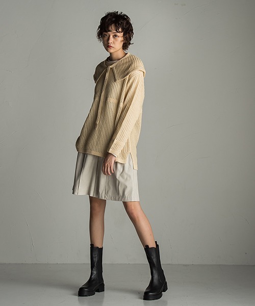 「socolla」 長袖ニット M ボルドー レディース_画像2