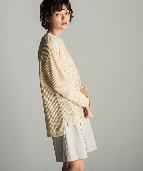 「socolla」 長袖ニット M ボルドー レディース_画像6