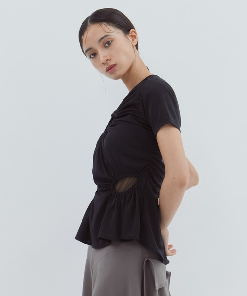 FETICO STUDIOUS別注　サークルカットTシャツ FETICO/フェティコ】《STUDIOUS別注》 CIRCLE CUT TEE/サークル