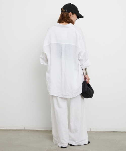 Deuxieme Classe Linen シャツ Deuxieme Classe ブラウス シャツ *New Linen ワイドシャツ