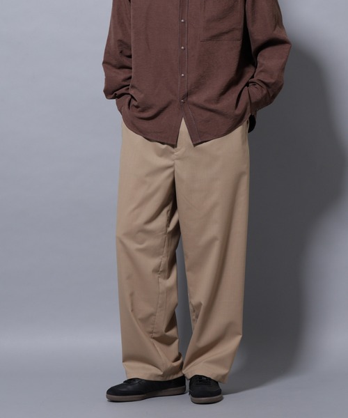 NANO universe（ナノ・ユニバース） パンツ 「大人のワイドパンツ」TW