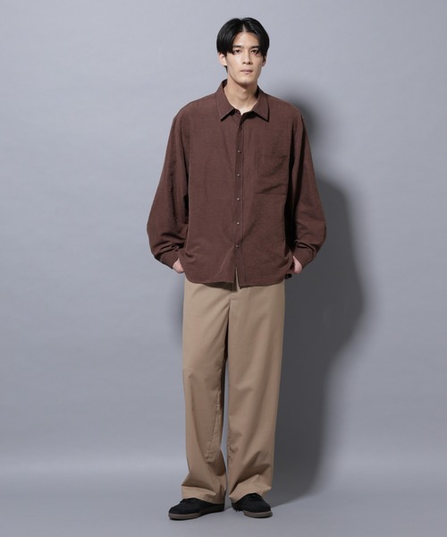 NANO universe（ナノ・ユニバース） パンツ 「大人のワイドパンツ」TW