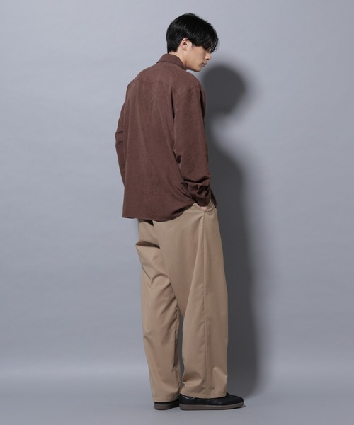 NANO universe（ナノ・ユニバース） パンツ 「大人のワイドパンツ」TW