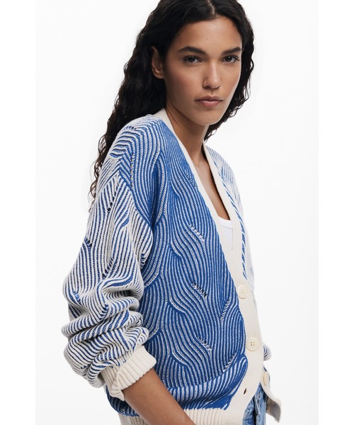 Desigual ニット セーター フラワーグラニースクエア