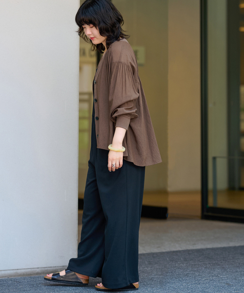 「JOURNAL STANDARD relume」 7分袖ブラウス FREE ブラック レディース JOURNAL STANDARD relume 「JOURNAL relume」 7分袖ブラウス