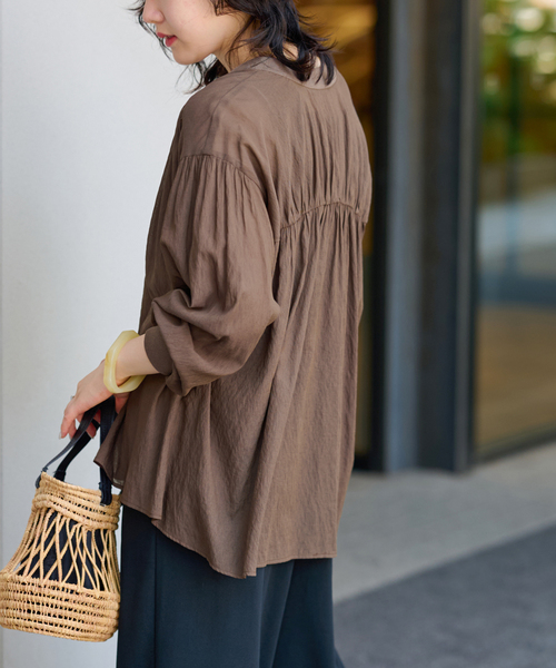 「JOURNAL STANDARD relume」 7分袖ブラウス FREE ベージュ レディース JOURNAL STANDARD relume 「JOURNAL relume」 7分袖ブラウス