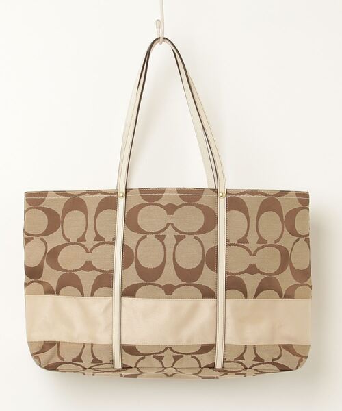 Coach ベージュ トートバッグ ストラップ付き COACH（コーチ）の「カーゴ トート（トートバッグ）」 - WEAR