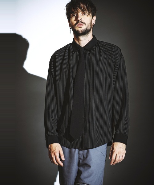 THE NEW HOUSE ビッグシャツ black THE NEWHOUSE