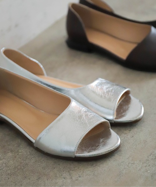 「NOMBRE IMPAIR」 フラットサンダル 36 シルバー レディース_画像5
