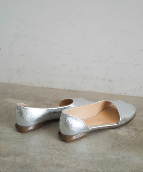 「NOMBRE IMPAIR」 フラットサンダル 36 シルバー レディース_画像6