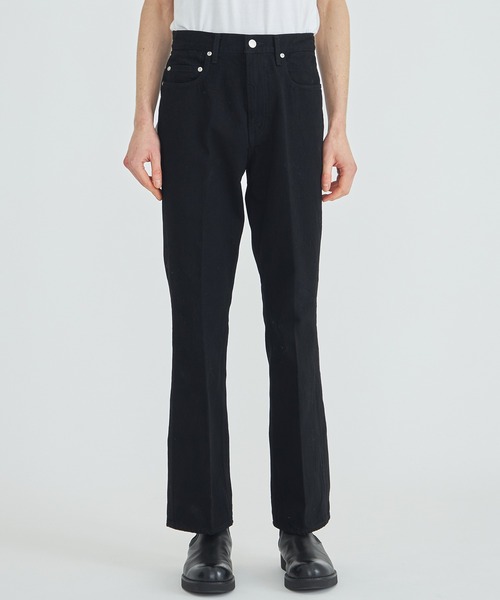 JieDa ブラック フレアパンツ JieDa [ジエダ] FLARE PANTS ＜フレアパンツ＞ Jie-STD-PT06