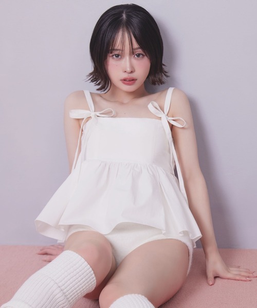 RAVIJOUR（ラヴィジュール） カップ付き キャミソール 「MINAMOコラボ