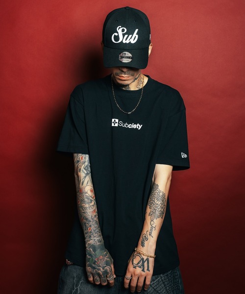 Subciety（サブサエティ） ニューエラ tシャツ S/S Cotton Tee 