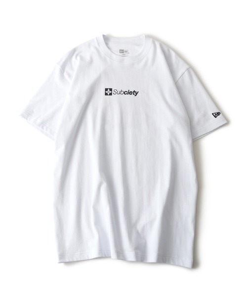 ソサエティスケーツSOCIAL SKATESホワイトTシャツL送料込匿名配送値下 Subciety（サブサエティ） tシャツ S/S Cotton Tee Subciety × New Era