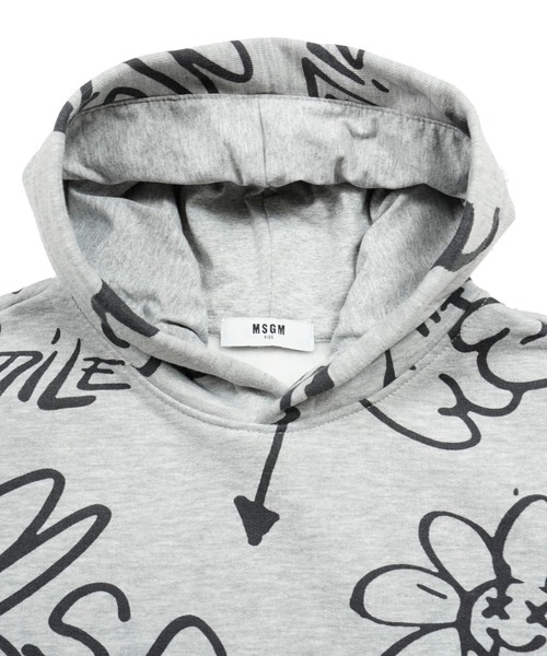 MSGM KIDS パーカー MSGMマルチグラフィティ スウェットパーカー