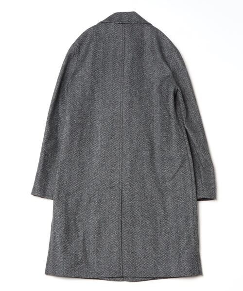 ALLSAINTS（オールセインツ） チェスターコート L ブラック×ホワイト