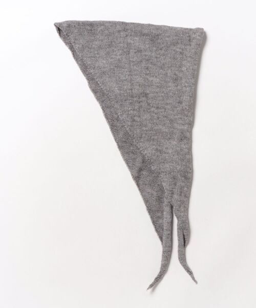 スカーフ バンダナ ウール混 6色展開 三角ニットスカーフ レディース