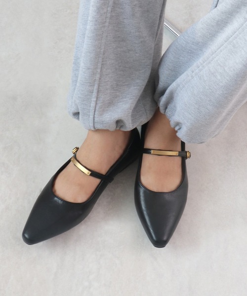 ストラップ付き パンプス ストラップ付き パンプス 送料無料 】 日本製 ラウンドトゥ ストラップ