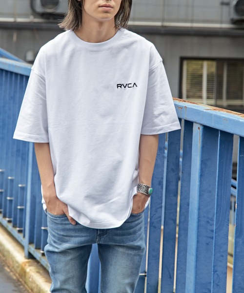 「RVCA」 半袖Tシャツ MEDIUM ベージュ メンズ_画像2