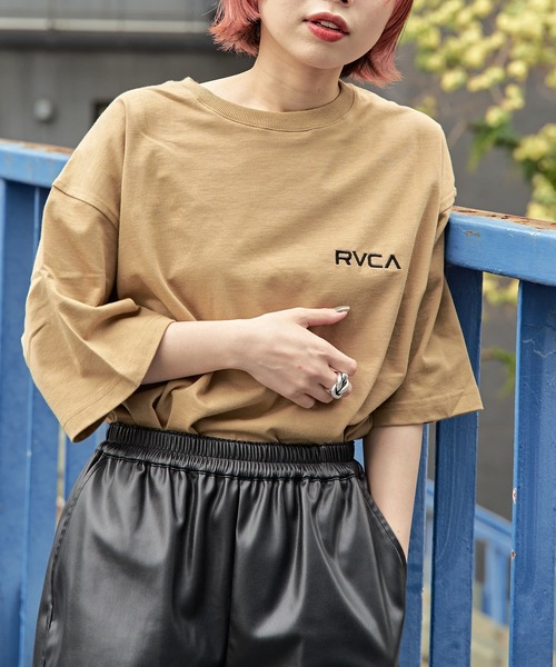 「RVCA」 半袖Tシャツ MEDIUM ベージュ メンズ_画像5