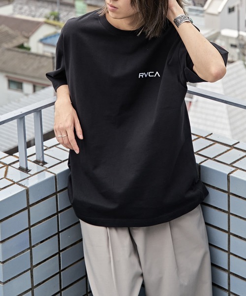 「RVCA」 半袖Tシャツ MEDIUM ベージュ メンズ_画像8