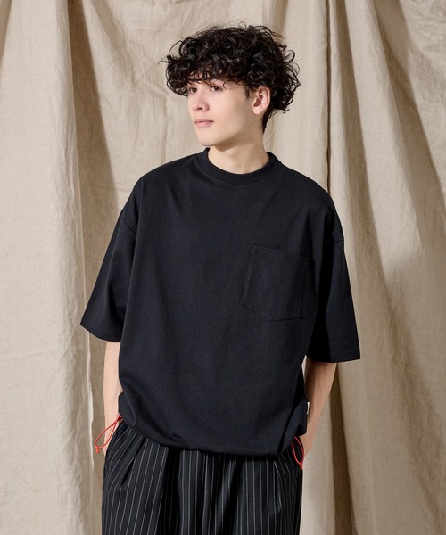 「WETTEMPT」 半袖Tシャツ LARGE ネイビー メンズ_画像7