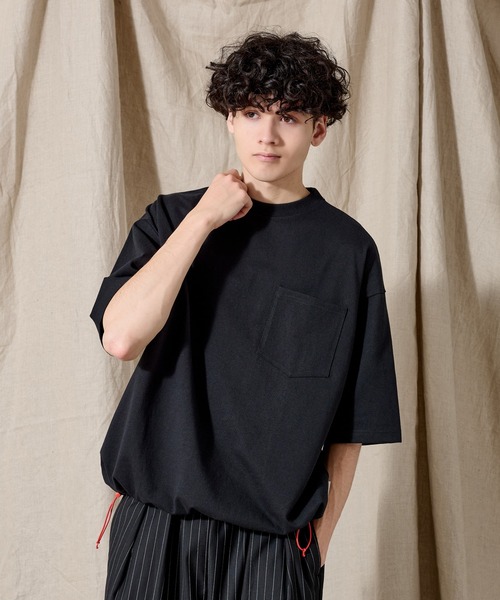 「WETTEMPT」 半袖Tシャツ LARGE ネイビー メンズ_画像8