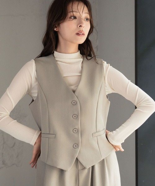 LOWO ベスト ジレ レディース : ZOZOTOWN Yahoo!店 - 通販 - Yahoo