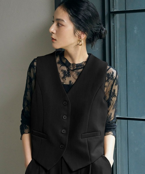 LOWO ベスト ジレ レディース : ZOZOTOWN Yahoo!店 - 通販 - Yahoo