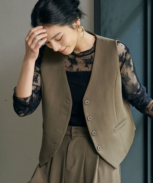 LOWO ベスト ジレ レディース : ZOZOTOWN Yahoo!店 - 通販 - Yahoo