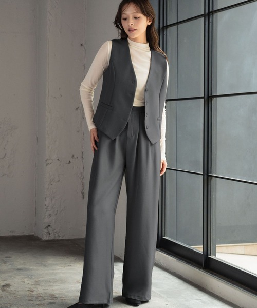 LOWO ベスト ジレ レディース : ZOZOTOWN Yahoo!店 - 通販 - Yahoo