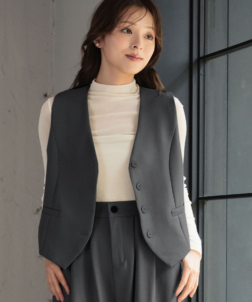 LOWO ベスト ジレ レディース : ZOZOTOWN Yahoo!店 - 通販 - Yahoo