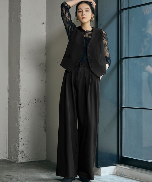 LOWO ベスト ジレ レディース : ZOZOTOWN Yahoo!店 - 通販 - Yahoo